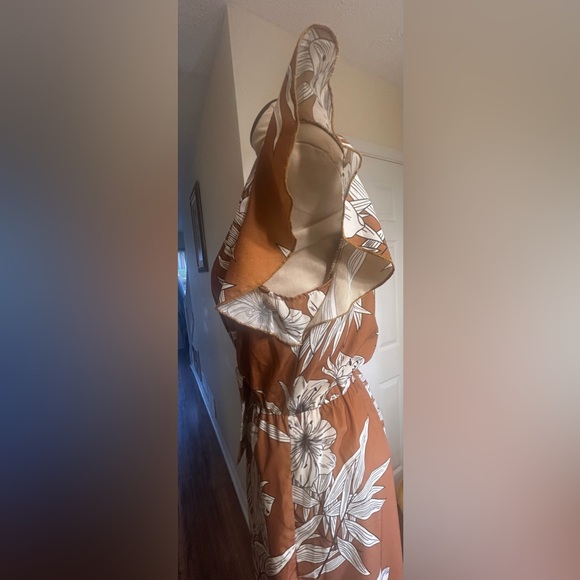 A+K Floral Flutter Sleeve Jumpsuit w Pockets - Picture 5 of 10